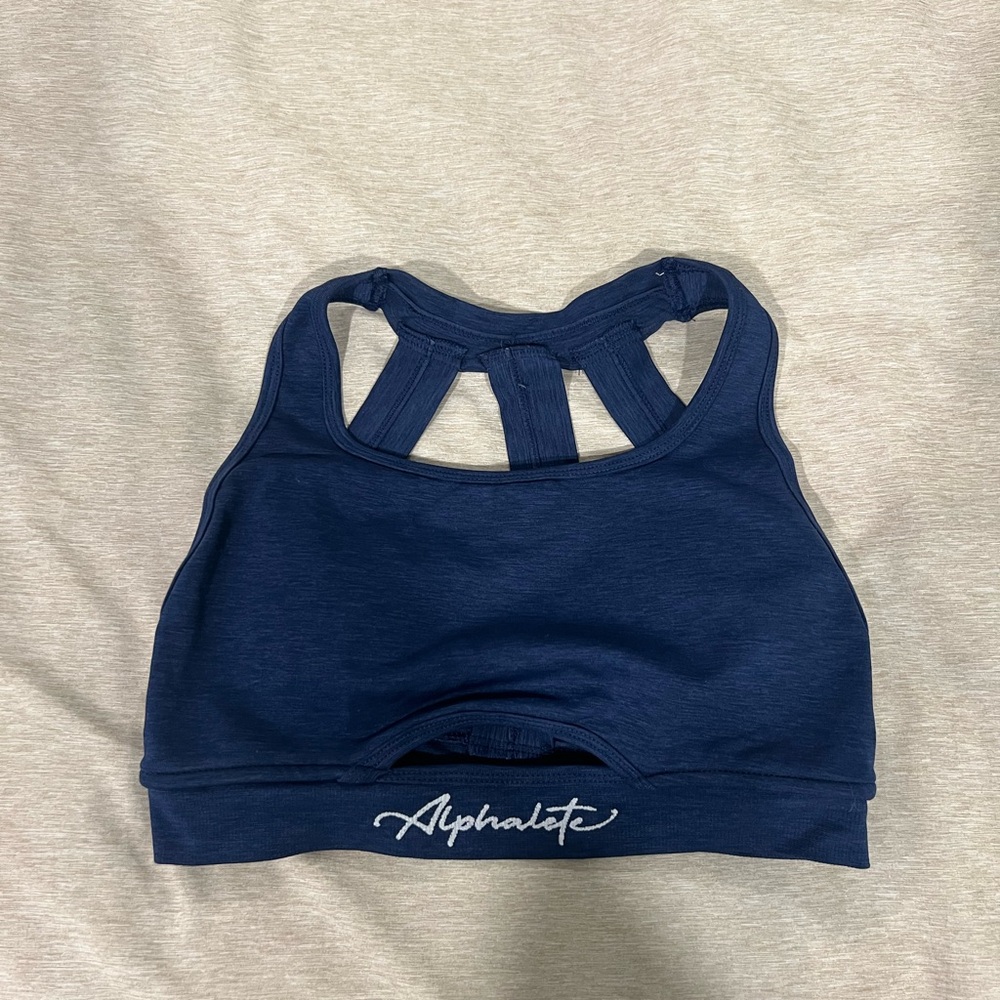 Alphalete Ombré Collection Trinity Sports Bra - Blue Moon - Size XS